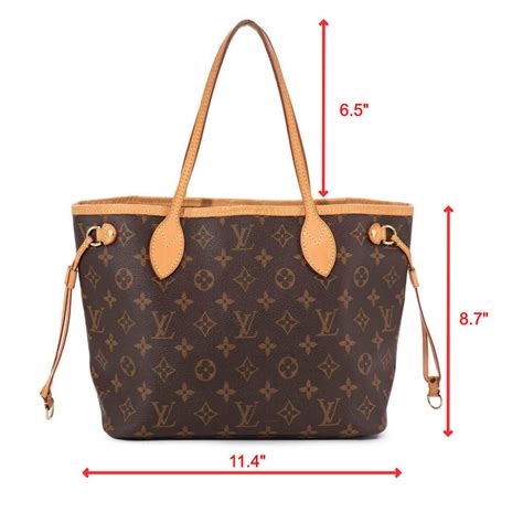 louis vuitton neverfull pm dimensions|louis vuitton tote size chart.